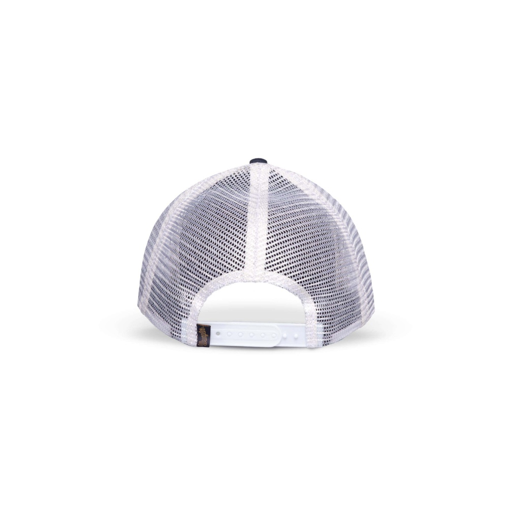 Wrangler Stranger things - Bradley's Big Buy Logo Casquette de camionneur - Blanc/Bleu foncÃ©